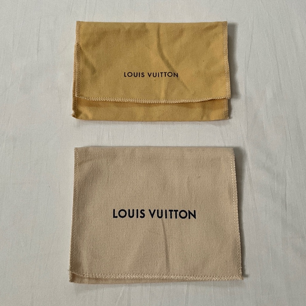 LOUIS VUITTON Lot of 2 Compact Wallet Dust Bags